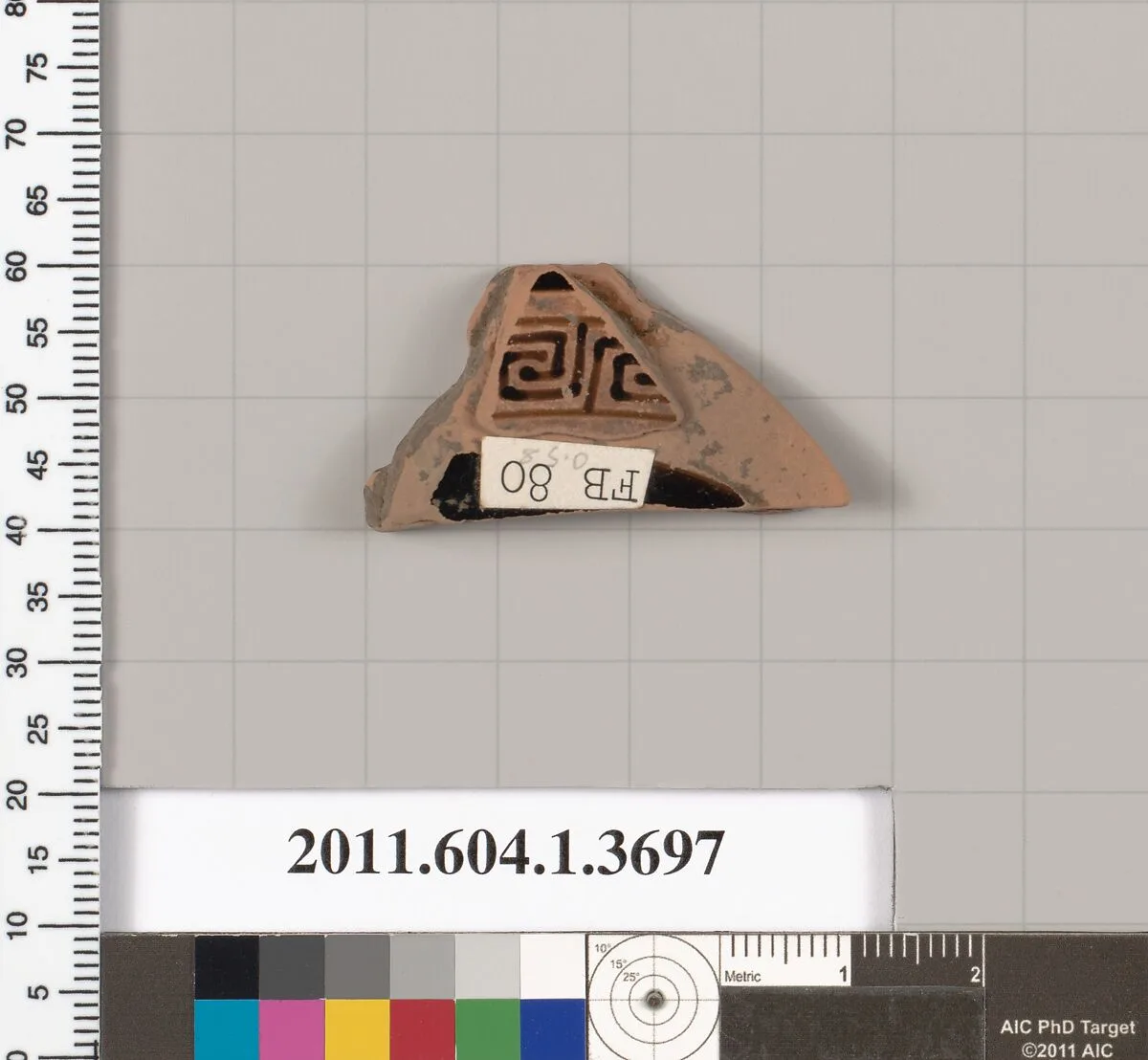 Terracotta fragment of a kylix (drinking cup) — Unknown
