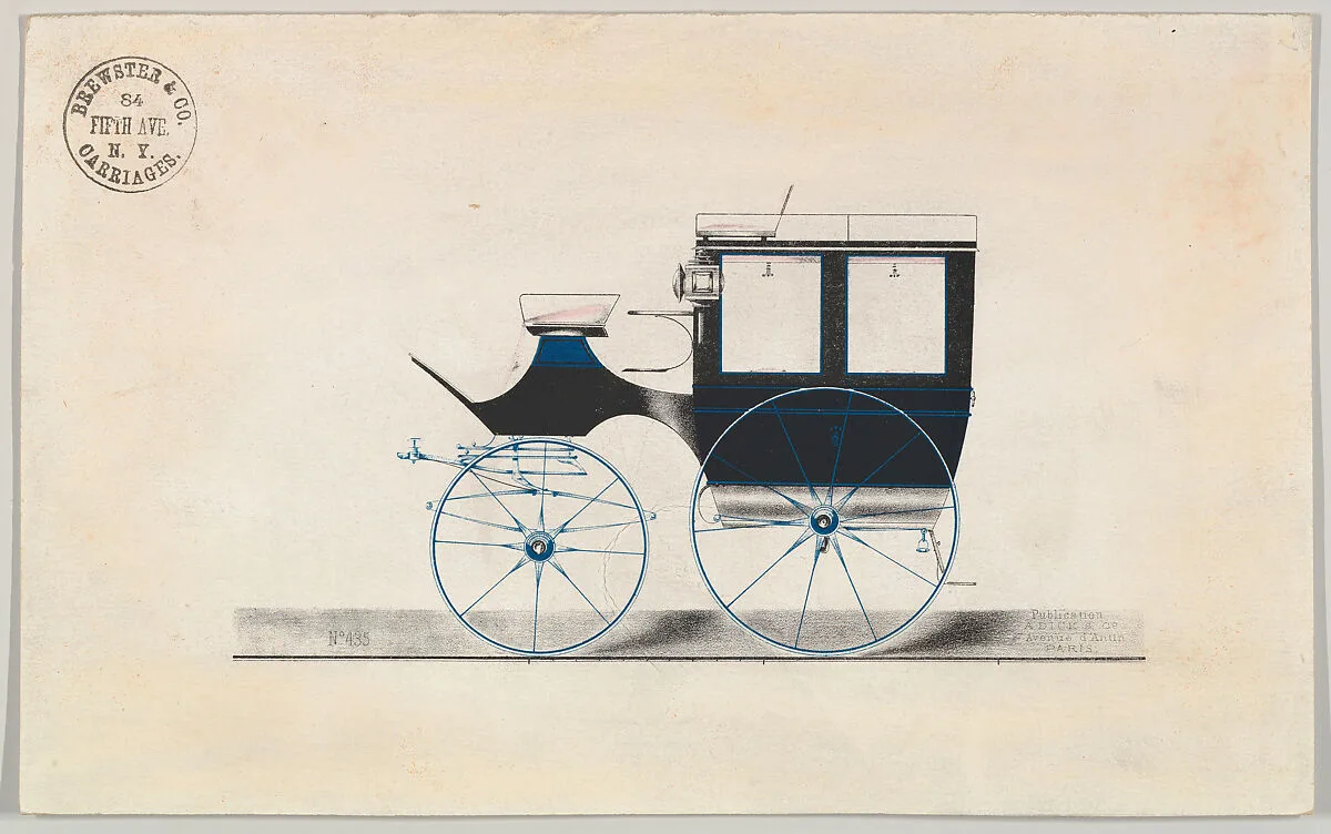 Design for Wagonette or Omnibus (unnumbered) — Brewster & Co.