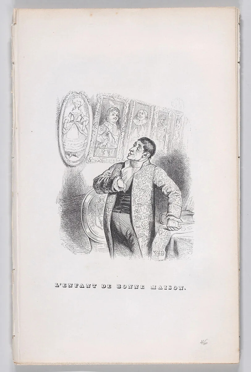 "The Child of Good Breeding" from The Complete Works of Béranger — John Thompson|J. J. Grandville|Pierre Jean de Béranger|Fournier & Perrotin