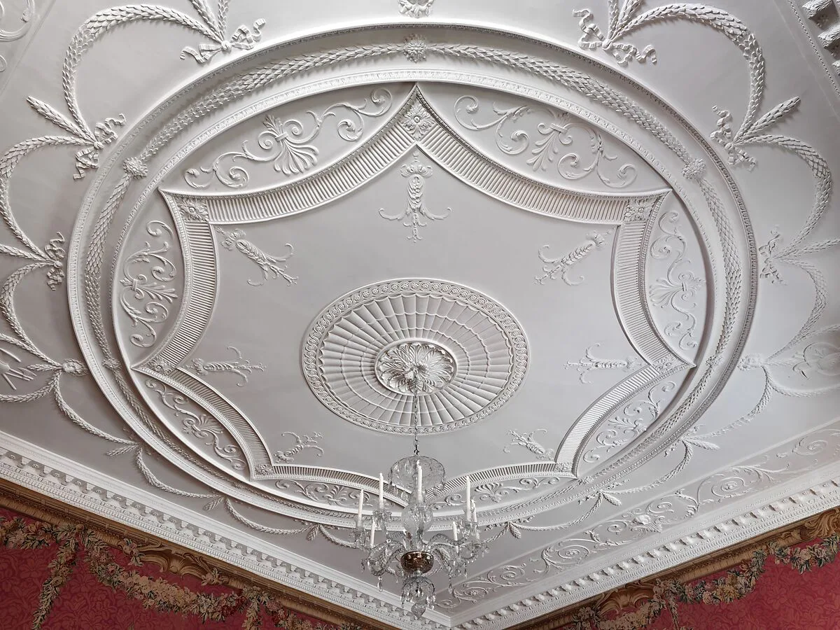 Woodwork and ceiling from the Tapestry Room from Croome Court — Sefferin Alken|Joseph Rose|John Mayhew|William Ince|John Hobcraft|Robert Adam