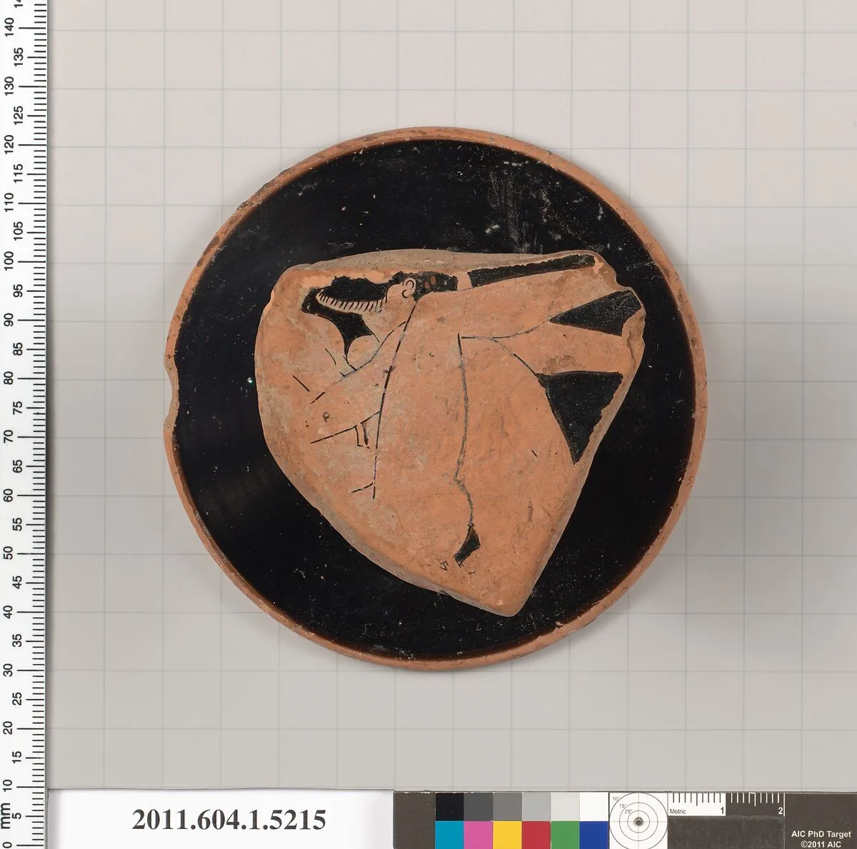 Terracotta fragment of a kylix (drinking cup) — Unknown