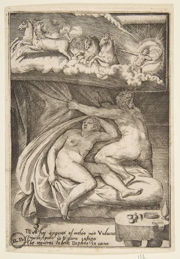 Venus and Mars discovered by Apollo, from "The Loves of the Gods"