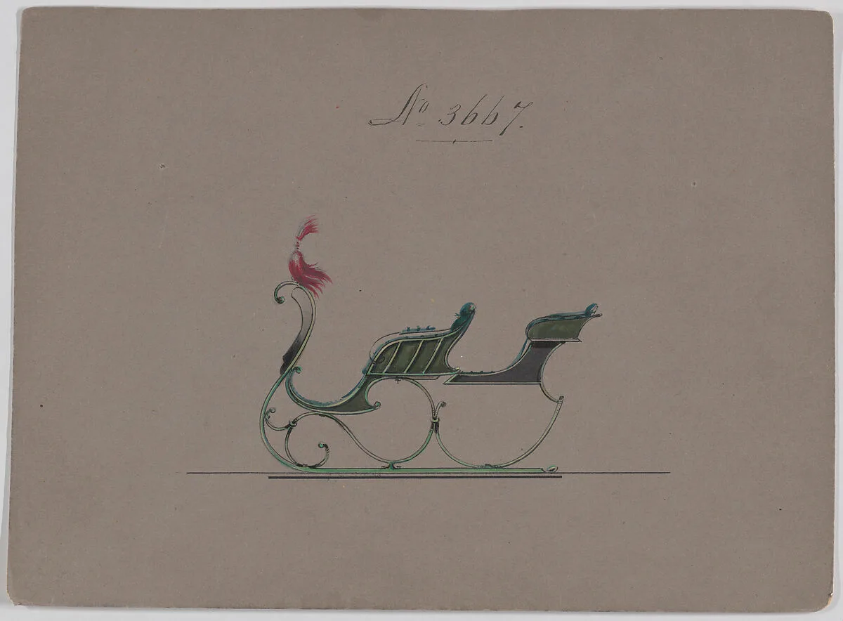 Design for Rumble Sleigh, no. 3667 — Brewster & Co.|Herman Stahmer
