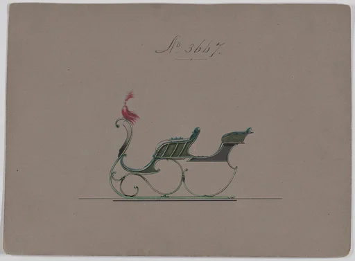 Design for Rumble Sleigh, no. 3667