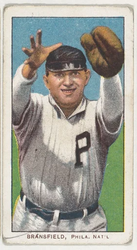 Bransfield, Philadelphia, National League, from the White Border series (T206) for the American Tobacco Company
