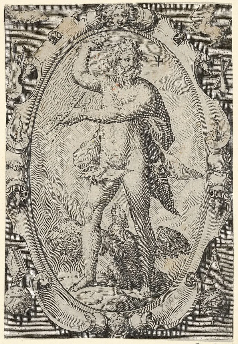 Jupiter, from "The Planets" — Jacob Matham|Hendrick Goltzius