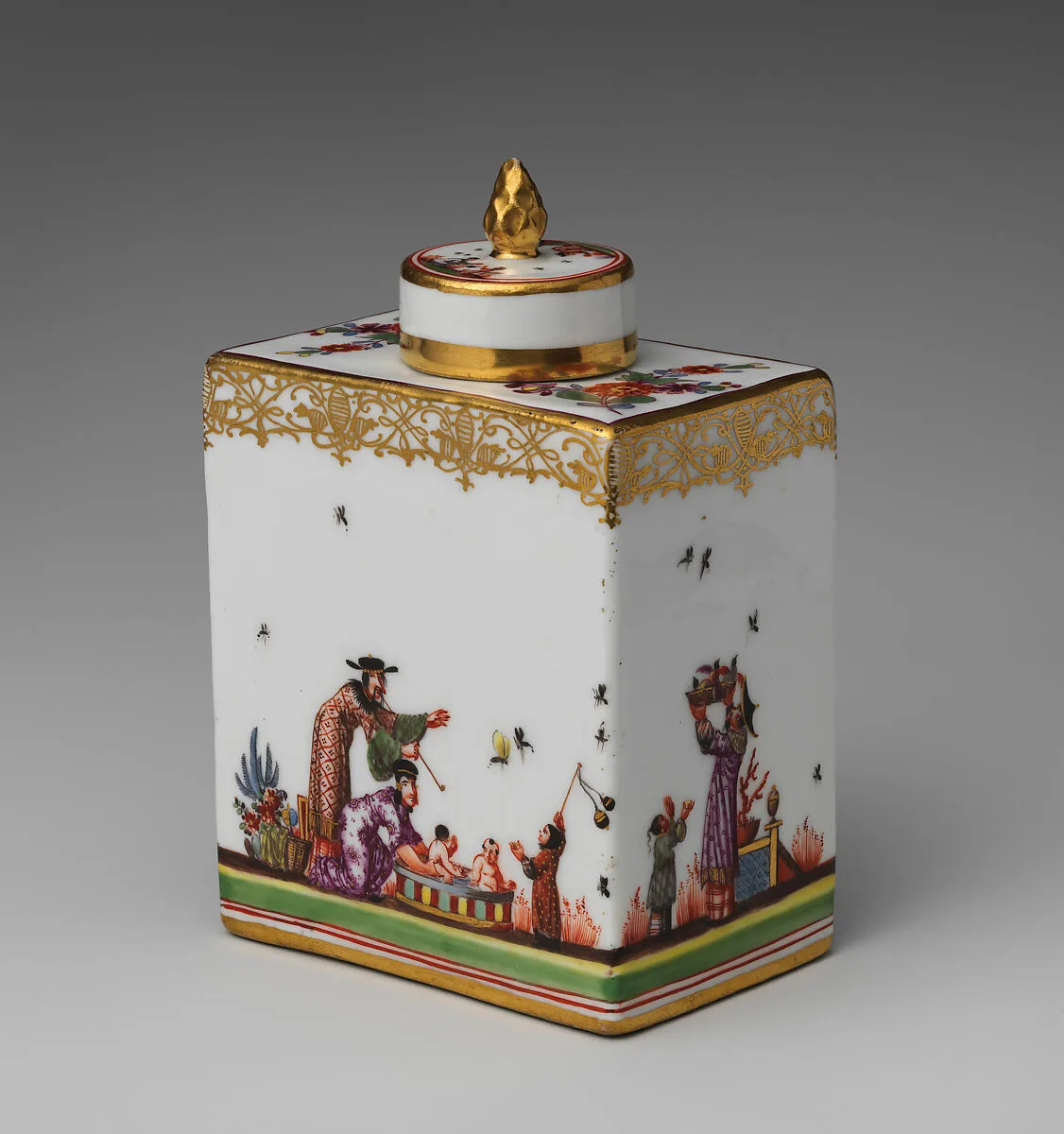 Caddy (part of a set) — Meissen Manufactory