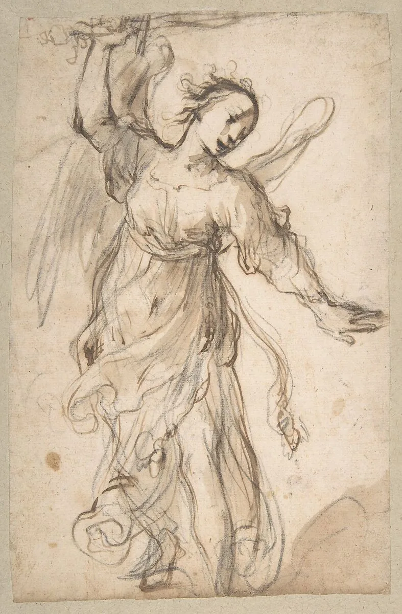 Standing Angel Brandishing a Sword — Ferraù Fenzoni