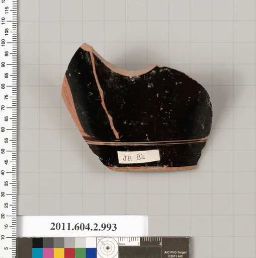 Terracotta fragment of an oinochoe: olpe (jug)