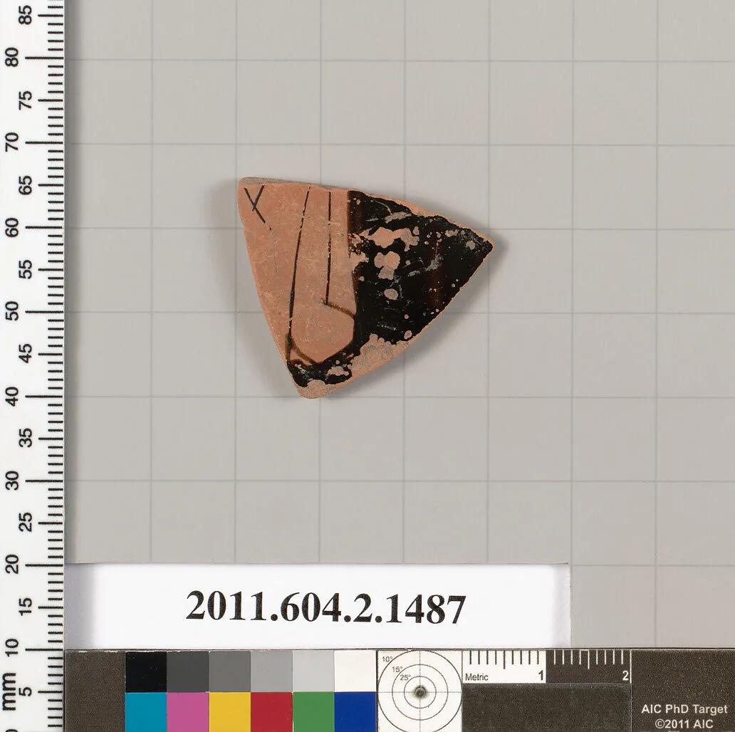 Terracotta fragment of a skyphos (deep drinking cup) — Unknown