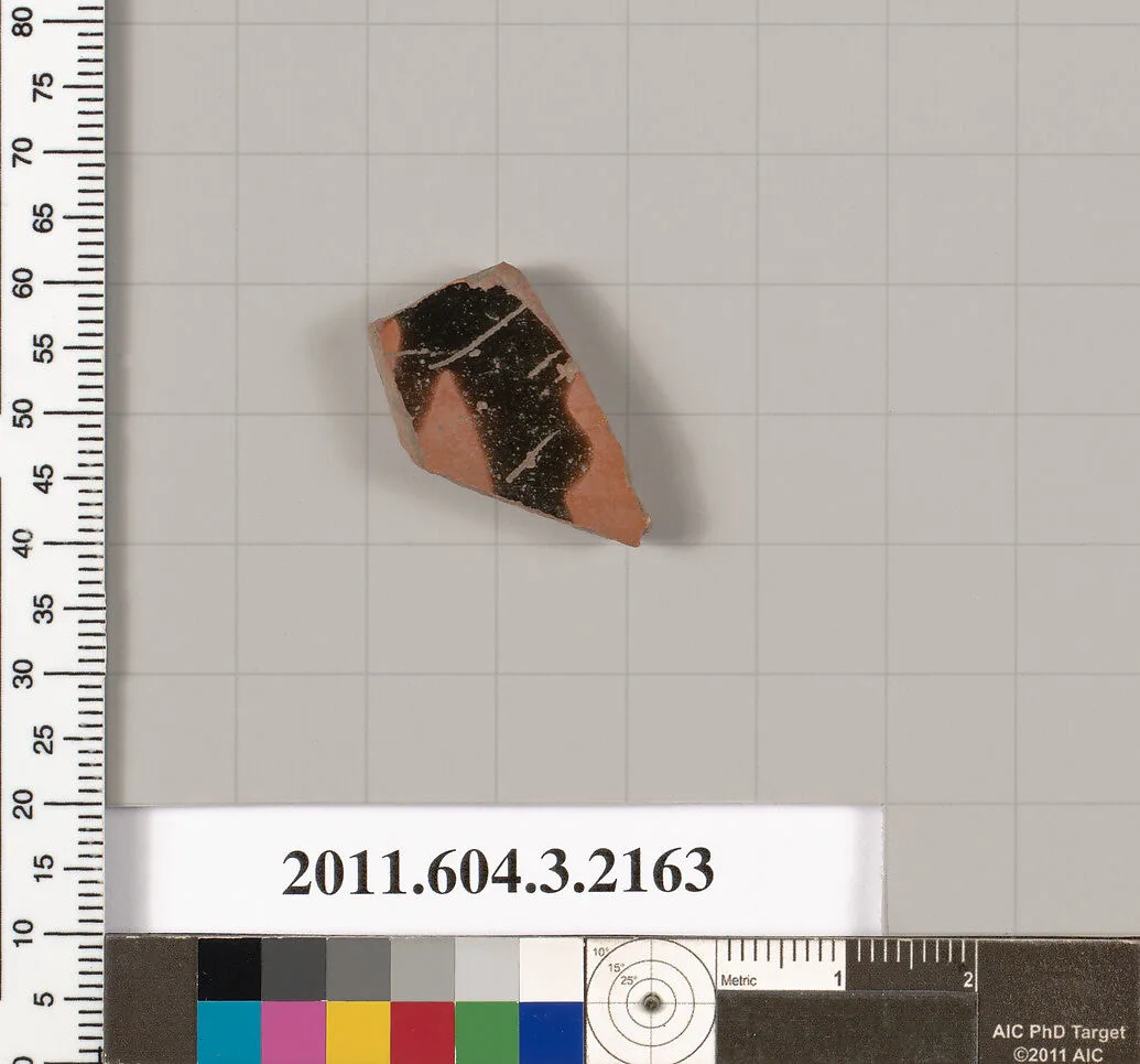 Terracotta fragment of a kylix (drinking cup) — Unknown