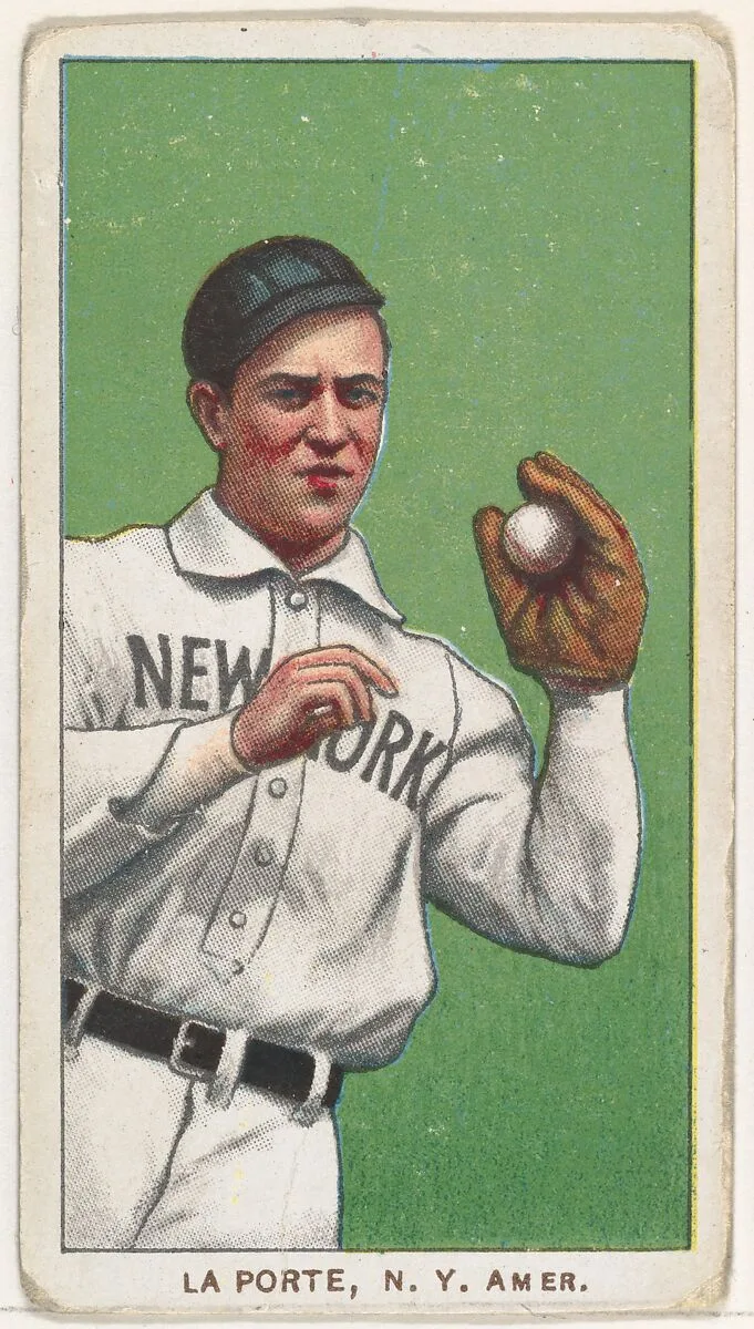 La Porte, New York, American League, from the White Border series (T206) for the American Tobacco Company — American Tobacco Company