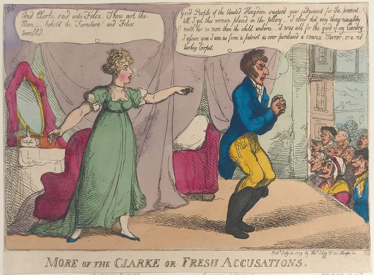 More of the Clarke or Fresh Accusations — Thomas Tegg|Thomas Rowlandson