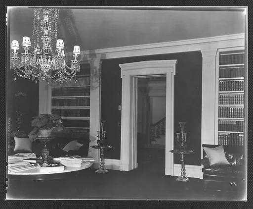 [Library in Residence of Gifford Cochran, Croton Falls, New York]