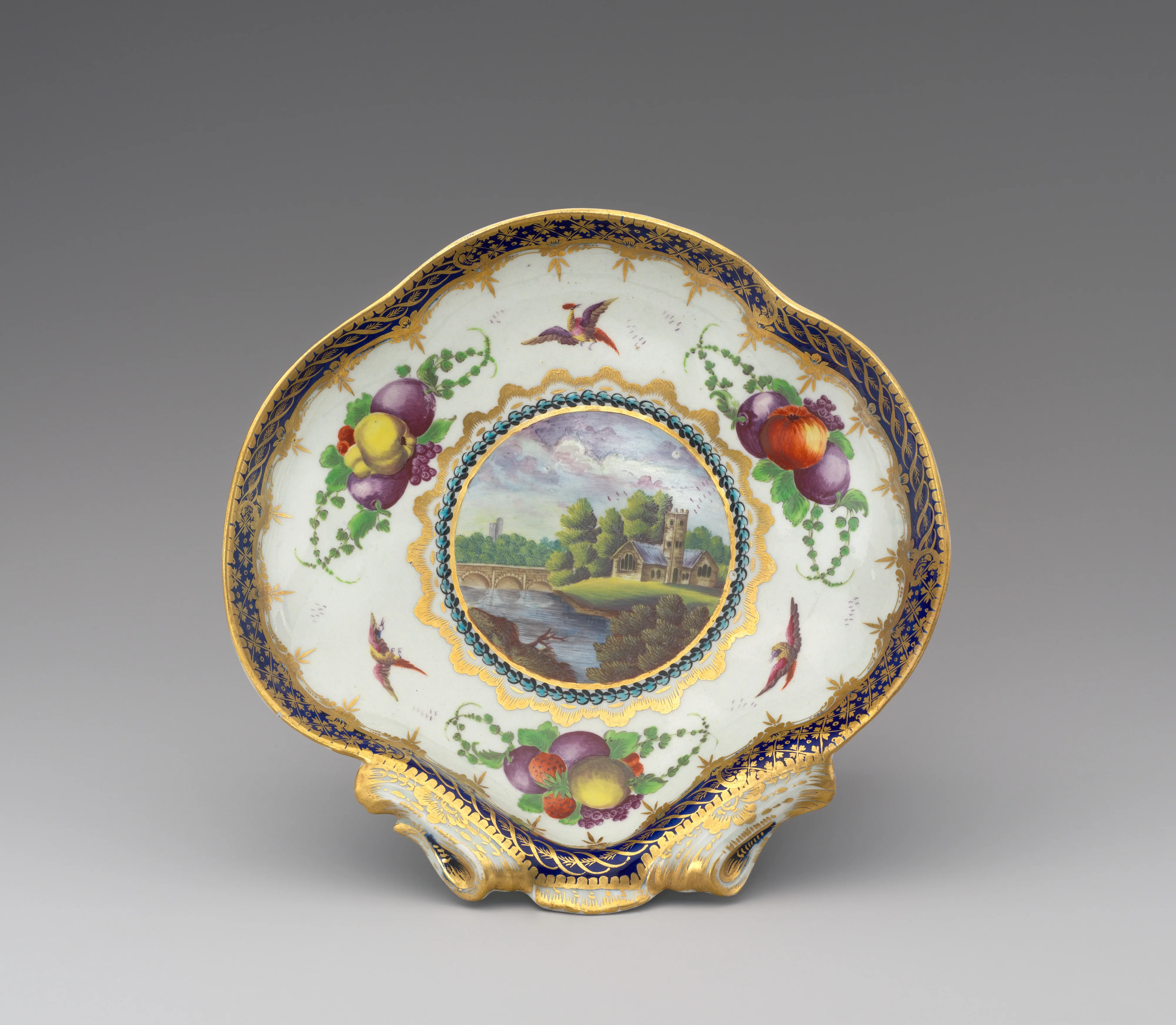 Dish (one of a pair) — Worcester factory|Jeffreyes Hammet O'Neale