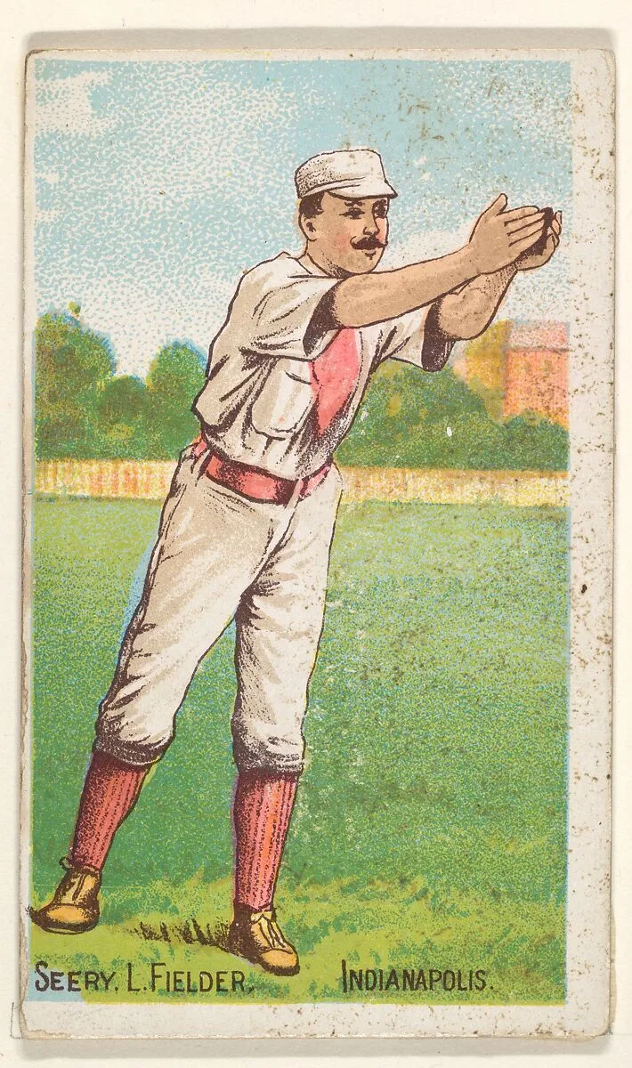 Seery (Hands Outstretched), Left Field, Indianapolis, from the Gold Coin series (N284) for Gold Coin Chewing Tobacco — D. Buchner & Co., New York