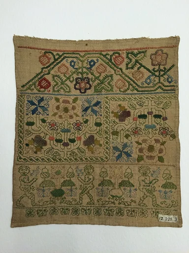 Embroidered band sampler