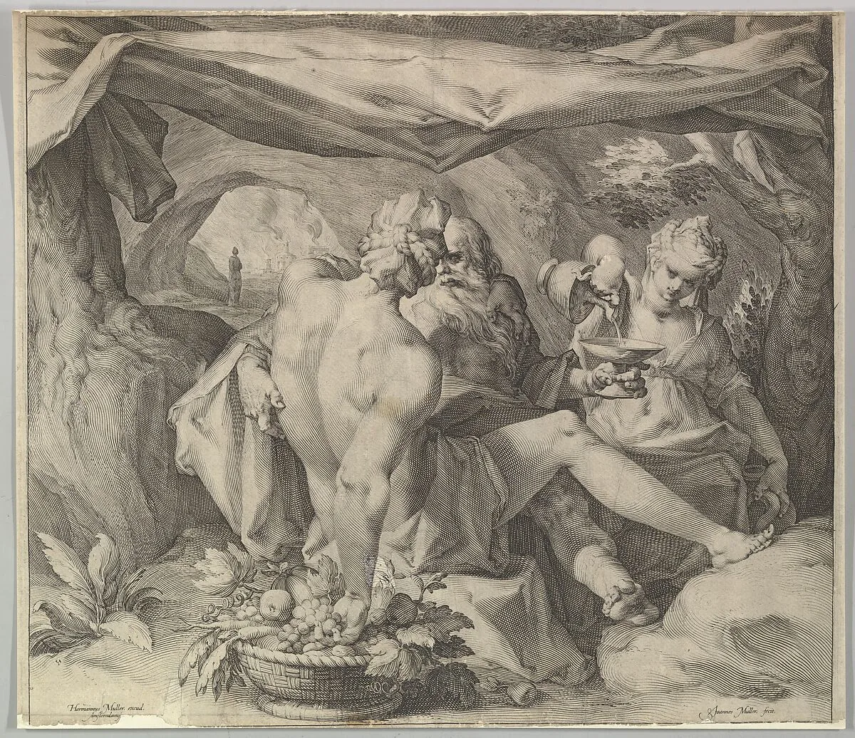 Lot and His Daughters — Jan Muller|Harmen Jansz. Muller