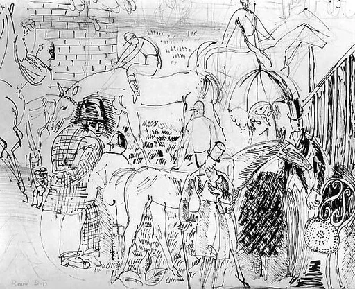 Study for the painting "Le Paddock"