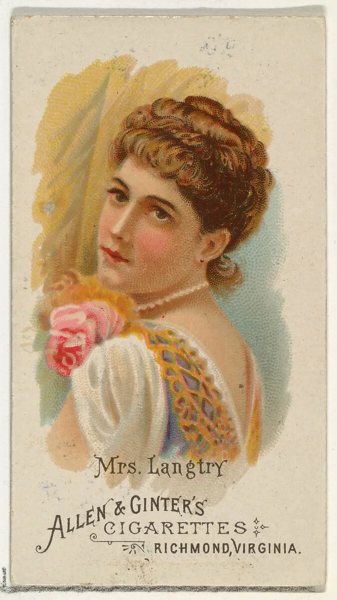 Mrs. Langtry, from World's Beauties, Series 1 (N26) for Allen & Ginter Cigarettes — Allen & Ginter