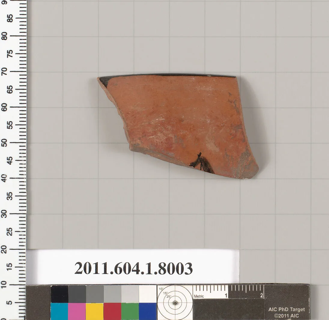 Terracotta rim fragment of a kylix (drinking cup) — Unknown