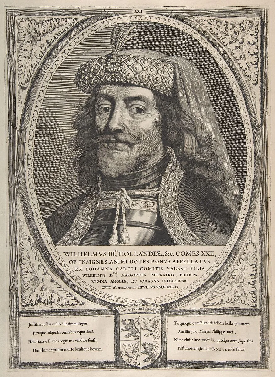 William III from the series Counts and Countesses of Holland, Zeeland, and West-Frisia — Pieter Soutman|Cornelis Visscher|Petrus Scriverius