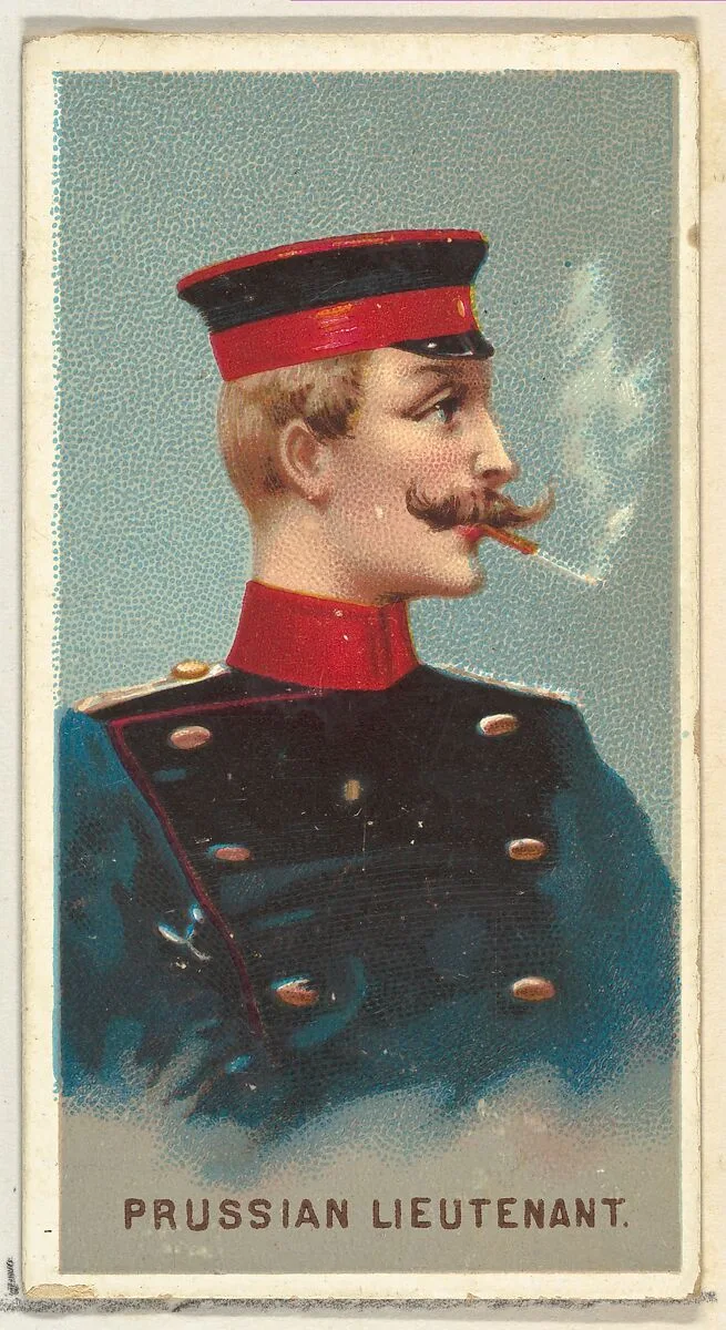 Prussian Lieutenant, from World's Smokers series (N33) for Allen & Ginter Cigarettes — Allen & Ginter