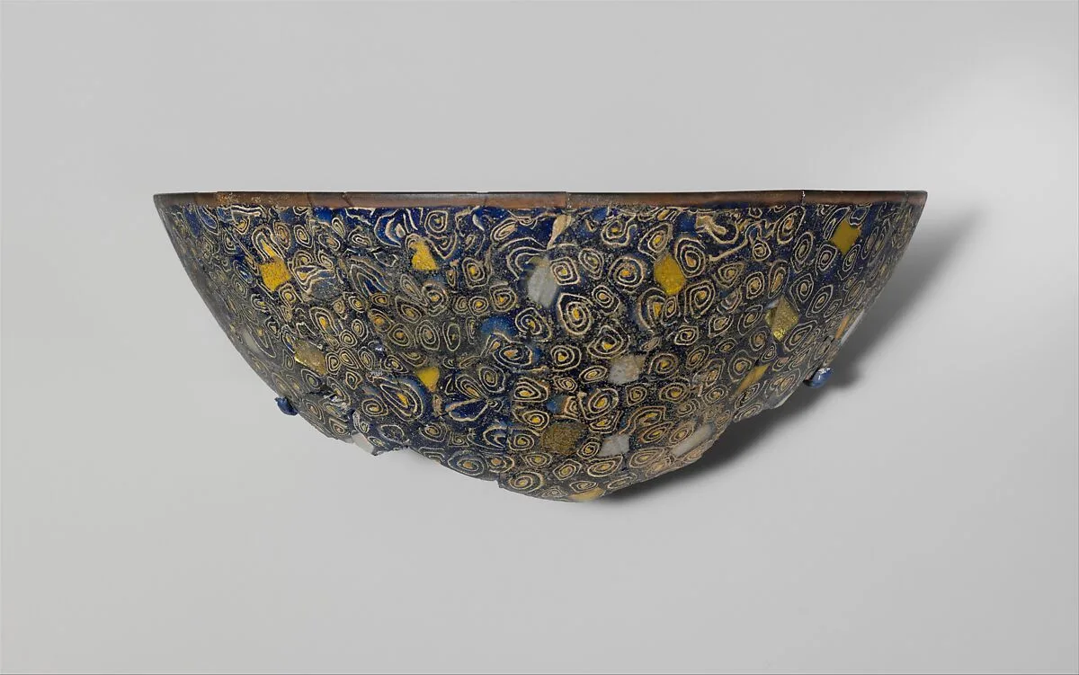 Gold-glass mosaic bowl fragment — Unknown