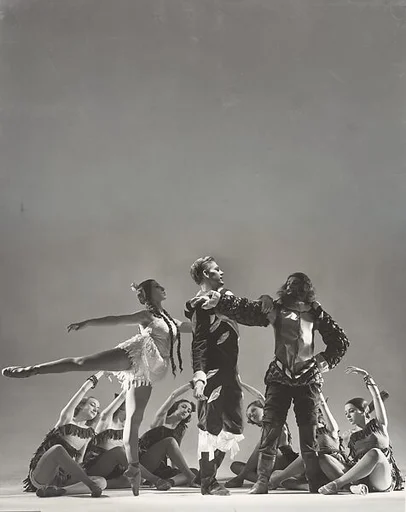 Ruthanna Boris, Lew Christensen, Charles Laskey in "Pocahantas"