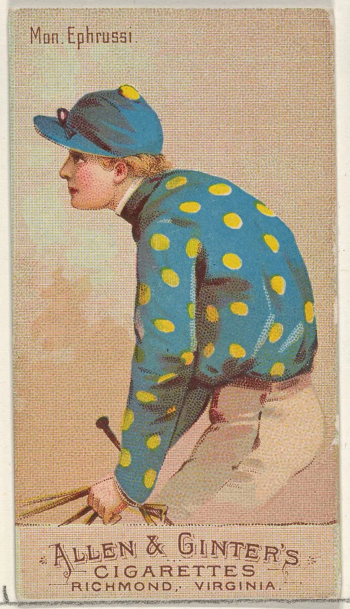 Mon. Ephrussi, from the Racing Colors of the World series (N22b) for Allen & Ginter Cigarettes — Allen & Ginter