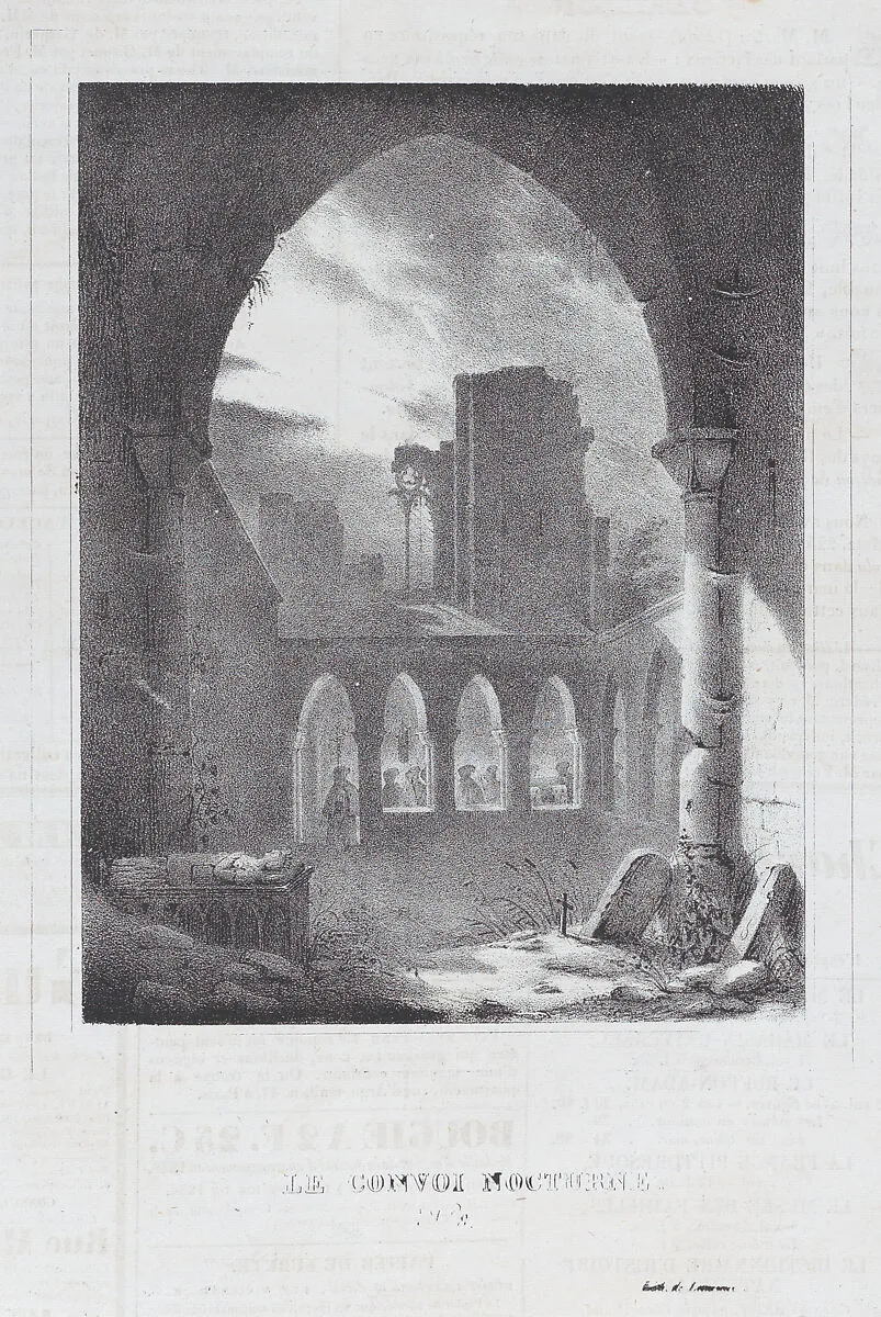 L'Eglise en Ruines — Jules David|Anonymous