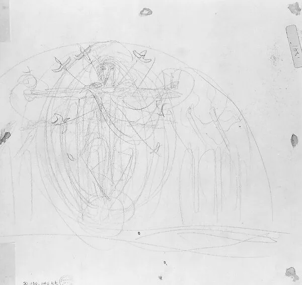 Trinity Lunette, Study for South End of the Special Collections Hall — John Singer Sargent