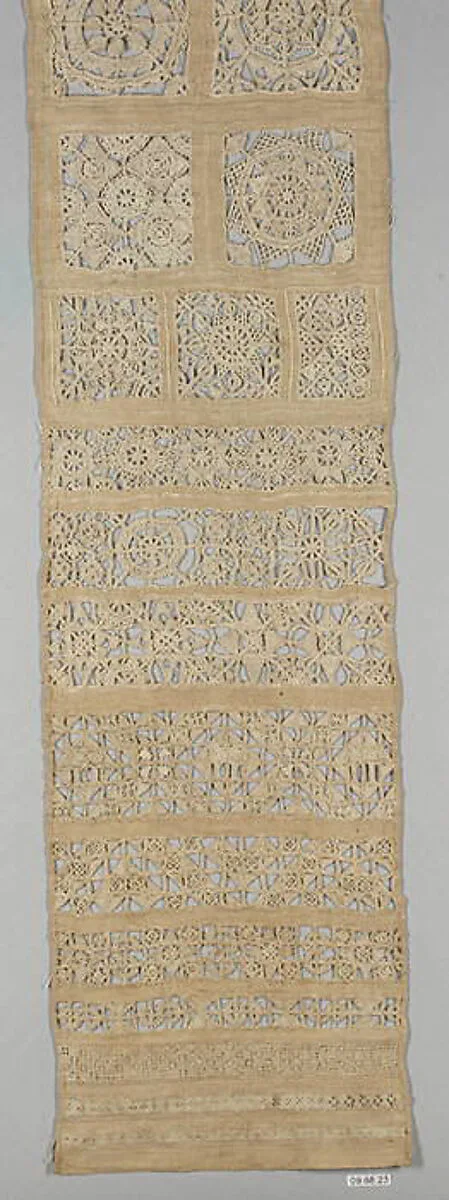 Embroidered whitework sampler — Unknown