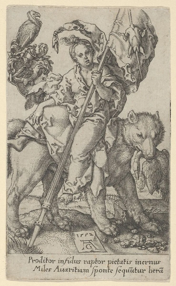 Avarice, from The Vices — Heinrich Aldegrever