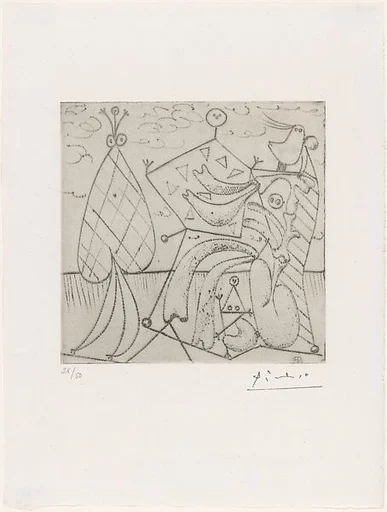 Surrealist Figures on the Beach