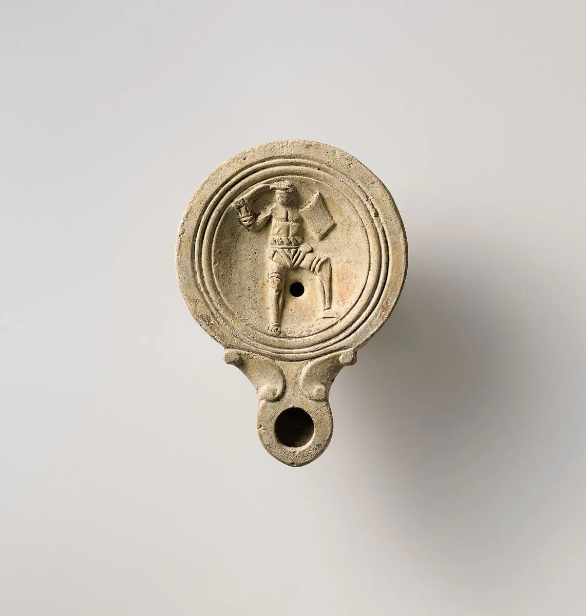 Terracotta oil lamp — Unknown