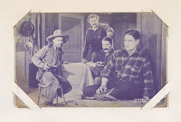 Highway men have Art Acord "covered" from Western Stars or Scenes Exhibit Cards series (W412) — Unknown
