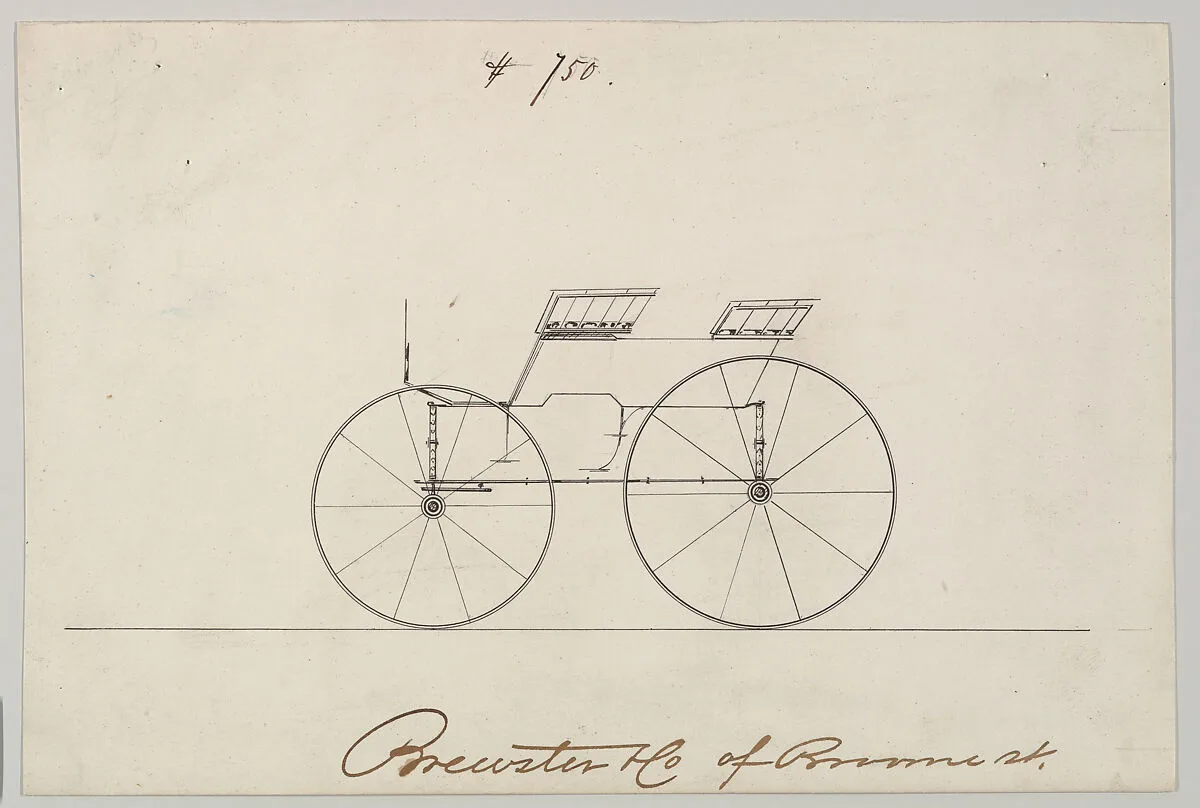 Design for Wagon, no. 750 — Brewster & Co.