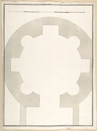 Unlabeled Plan of the Tempio della Speranza (same Building as Accession Number 60.632.44)