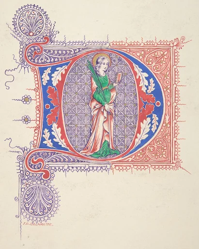 Illuminated Initial "D"