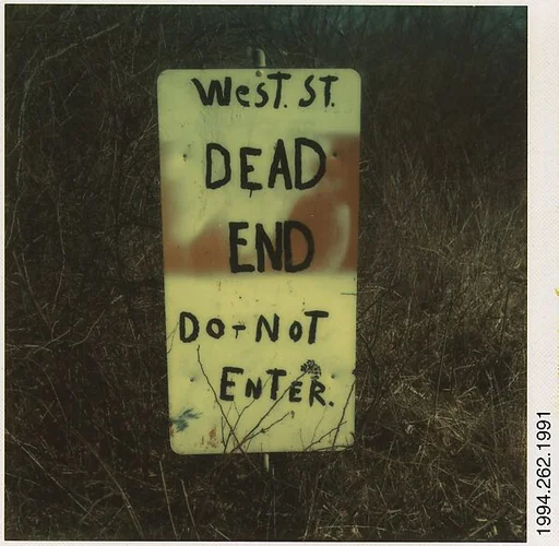 [Sign: "West St. Dead End"]
