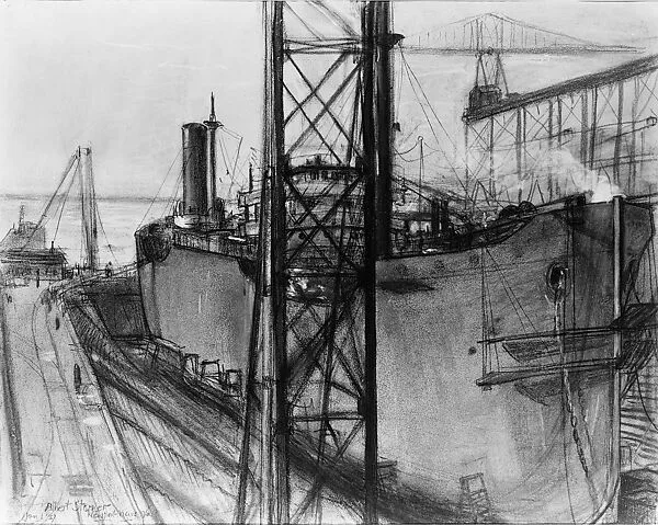 Tanker in Drydock — Albert Sterner