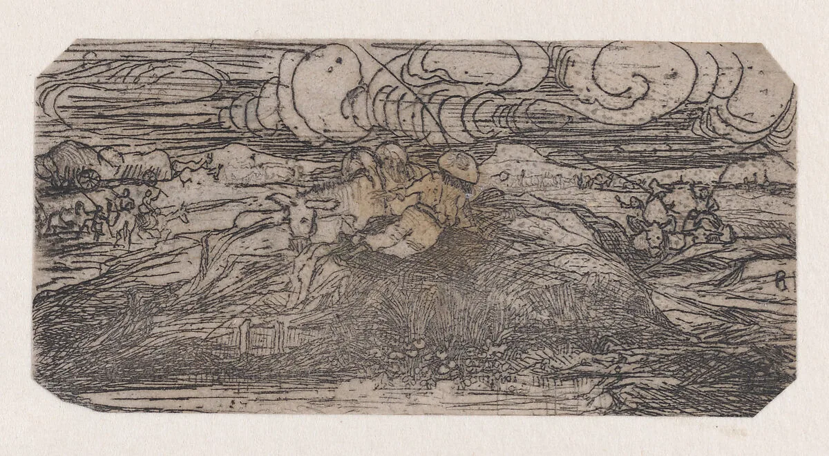 L'Homme à L'Âne (The Man with Donkey) — Rodolphe Bresdin
