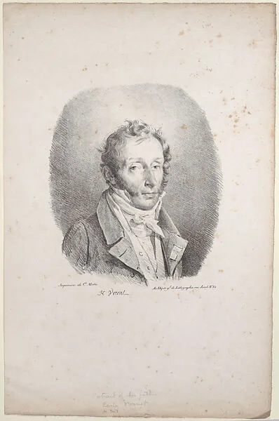 Lithograph of the artist's father, Carle Vernet — Horace Vernet|Charles Motte