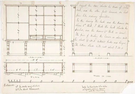 Design for a Wood Desk and Shelves