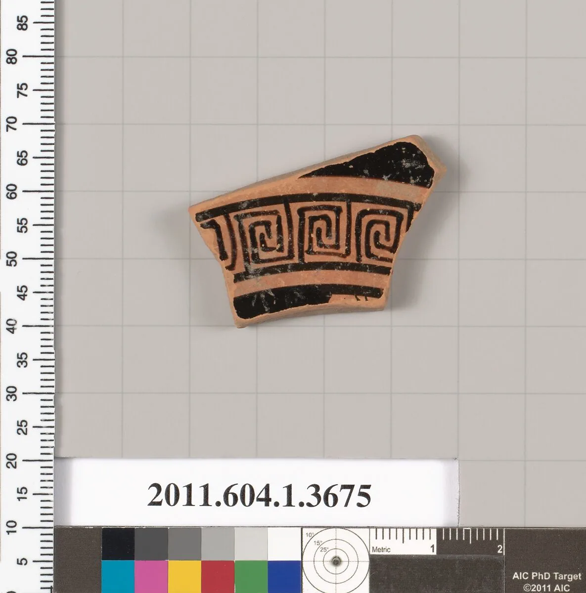 Terracotta fragment of a kylix (drinking cup) — Unknown
