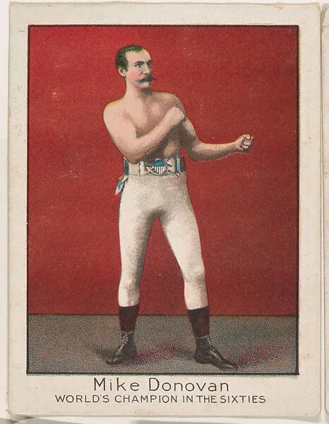 Mike Donovan, from the Champion Athlete and Prize Fighter series (T220), issued by Mecca and Tolstoi Cigarettes — Mecca Cigarettes|Tolstoi Cigarettes
