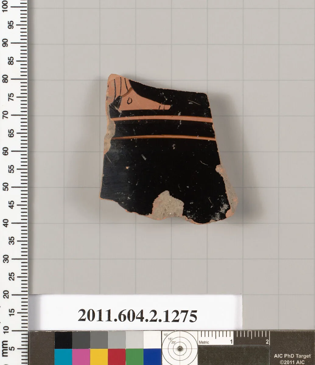 Terracotta fragment of a skyphos (deep drinking cup) — Unknown