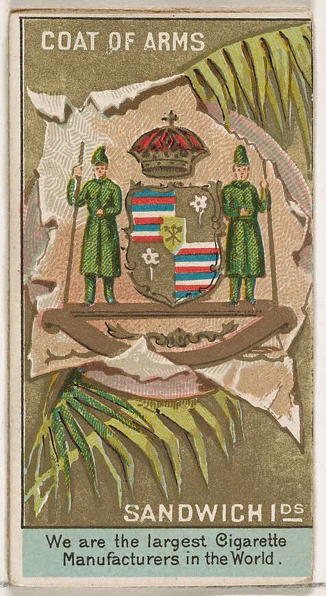 King Kalakaua I, Sandwich Islands, from the Rulers, Flags, and Coats of Arms series (N126-2) issued by W. Duke, Sons & Co. — W. Duke, Sons & Co.