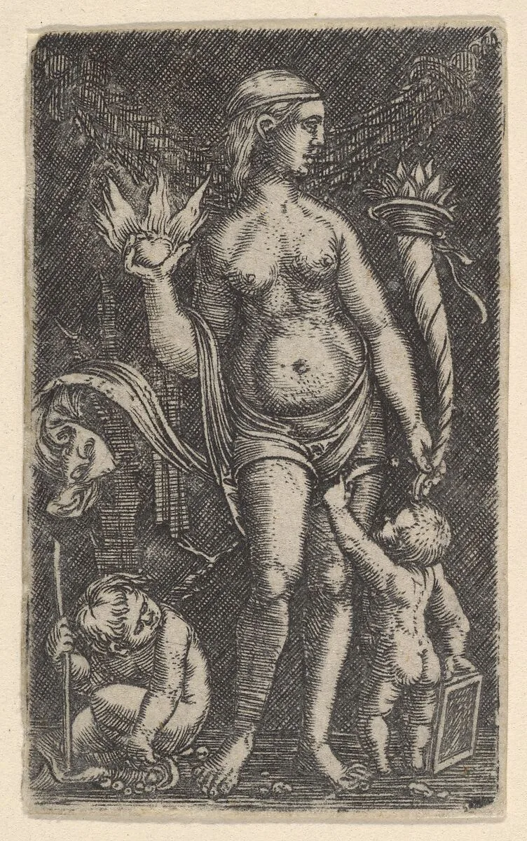 Venus with Two Putti — Albrecht Altdorfer|Peregrino da Cesena